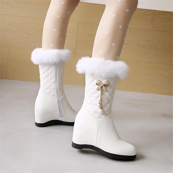 boots pxelena pearl butterfly chain women winter warm mid calf faux fur hidden wedge high heel shoes black white plus size 34-43
boots pxelena pearl butterfly chain women winter warm mid calf faux fur hidden wedge high heel shoes black white plus size 34-43