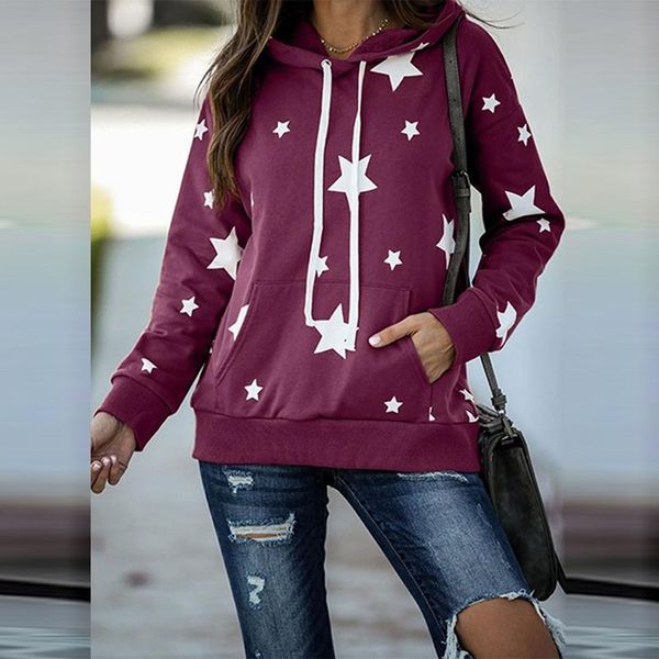 autumn winter hoodies star printed women's sweatshirt and hoody casual solid color pocket long sleeve pullover female & sweatshirts, Black
autumn winter hoodies star printed women's sweatshirt and hoody casual solid color pocket long sleeve pullover female & sweatshirts, Black