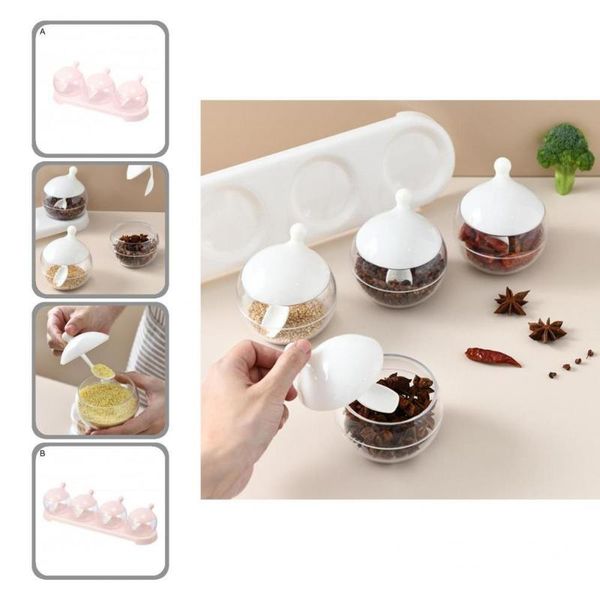 storage bottles & jars excellent seasoning box food grade 3 colors spice salt clear multiple organizer boxes set condiment jar pepper 1
storage bottles & jars excellent seasoning box food grade 3 colors spice salt clear multiple organizer boxes set condiment jar pepper 1