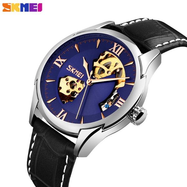 wristwatches skmei fashion luxury men's watches automatic hollow mechanical male clock waterproof leather strap wristwatch relogio masc, Slivery;brown
wristwatches skmei fashion luxury men's watches automatic hollow mechanical male clock waterproof leather strap wristwatch relogio masc, Slivery;brown