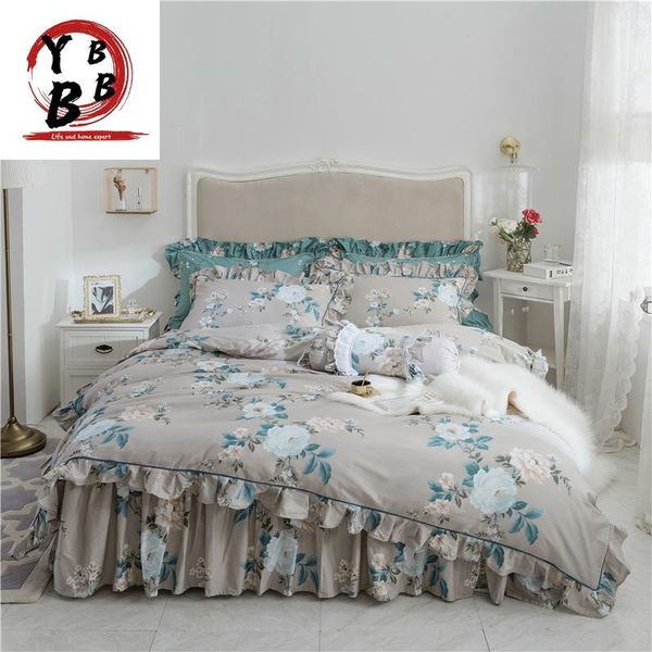 bedding sets european flower print set rustic duvet cover wrinkle bedspread bed skirt for wedding pillowcase bedclothes
bedding sets european flower print set rustic duvet cover wrinkle bedspread bed skirt for wedding pillowcase bedclothes