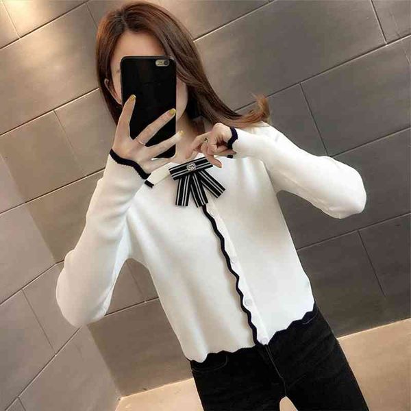 ladies brief paragraph coat in during the spring and autumn thin bowknot sweater render unlined upper garment, White;black
ladies brief paragraph coat in during the spring and autumn thin bowknot sweater render unlined upper garment, White;black