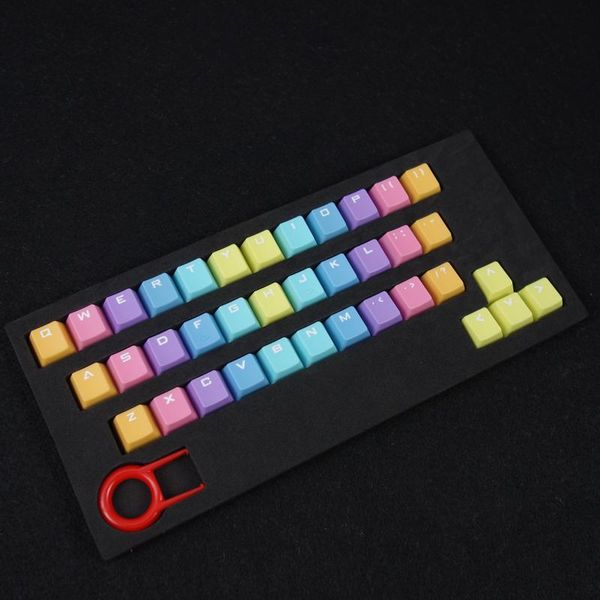 keyboards 37 keys/set mechanical keyboard keycaps colorful oem height abs light color gradual change double dip-dye key caps
keyboards 37 keys/set mechanical keyboard keycaps colorful oem height abs light color gradual change double dip-dye key caps
