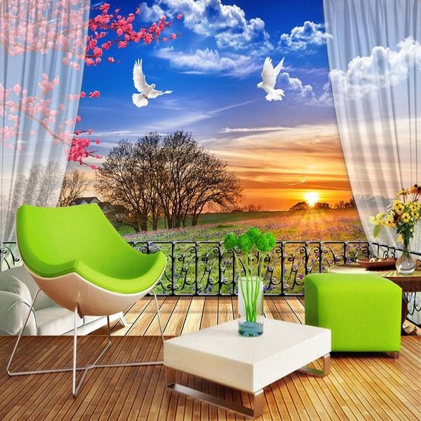 wallpapers 3d wallpaper fresh balcony pastoral landscape po wall murals living room tv sofa backdrop cloth papel de parede sala
wallpapers 3d wallpaper fresh balcony pastoral landscape po wall murals living room tv sofa backdrop cloth papel de parede sala