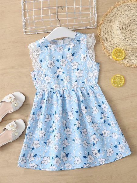 toddler girls floral print lace trim dress she01, Red;yellow
toddler girls floral print lace trim dress she01, Red;yellow