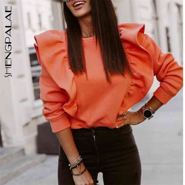 autumn and spring women's casual sweatshirt round neck ruffled plush long sleeve pullover fashion 5a395 210427, White
autumn and spring women's casual sweatshirt round neck ruffled plush long sleeve pullover fashion 5a395 210427, White