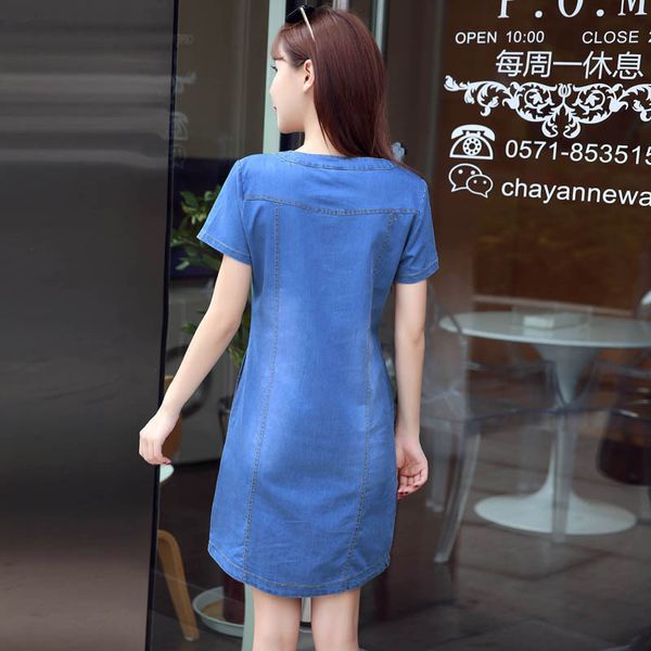 korean plus size denim dress for women summer dress 2021 casual with button pocket mini jeans dress 3xl 4xl boodinerinle, Black;gray
korean plus size denim dress for women summer dress 2021 casual with button pocket mini jeans dress 3xl 4xl boodinerinle, Black;gray
