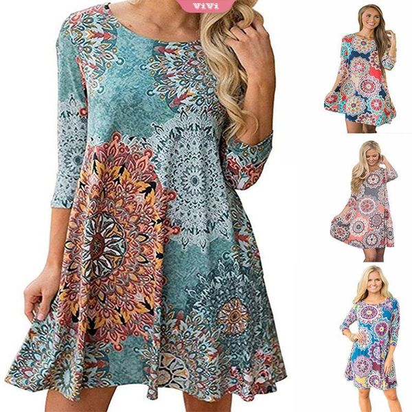 casual dresses women's round neck dress mid-waist three-quarter sleeves floral print ethnic autumn ladies fashion style, Black;gray
casual dresses women's round neck dress mid-waist three-quarter sleeves floral print ethnic autumn ladies fashion style, Black;gray