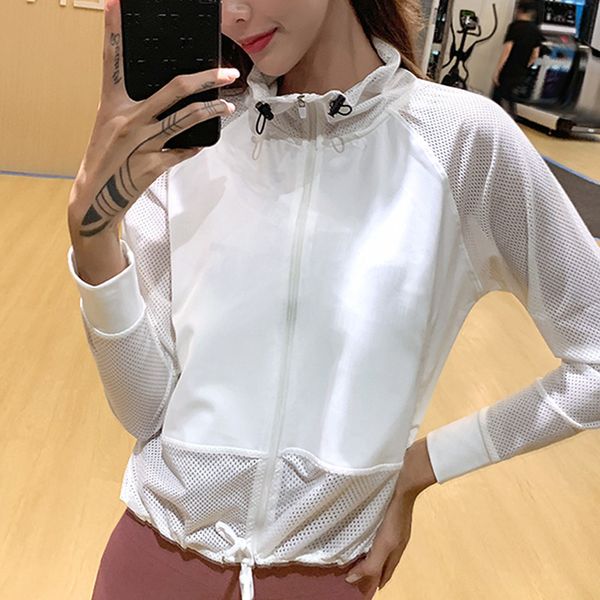zipper jogging sport coat women drawstring collar fitness jersey jacket mesh splice training gym running clothing yoga
zipper jogging sport coat women drawstring collar fitness jersey jacket mesh splice training gym running clothing yoga