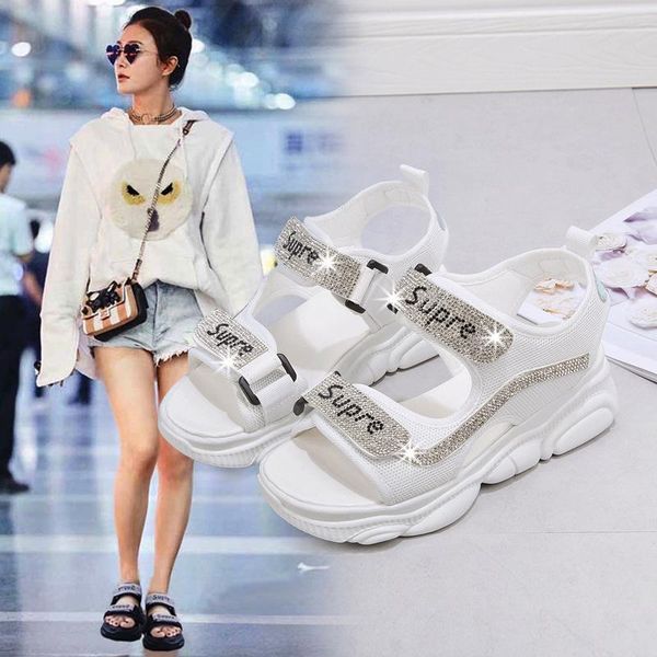 dress shoes luxury designer crystal wedges chunky heels brand women sandals summer platform beach high heeled red sandalias, Black
dress shoes luxury designer crystal wedges chunky heels brand women sandals summer platform beach high heeled red sandalias, Black