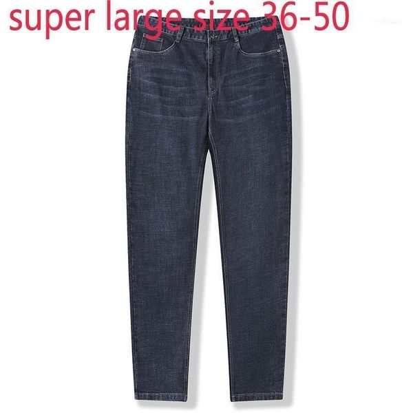 men's jeans fashion super large autumn winter men casual straight trousers zipper loose full length plus size 36 -45 46 48 501, Blue
men's jeans fashion super large autumn winter men casual straight trousers zipper loose full length plus size 36 -45 46 48 501, Blue
