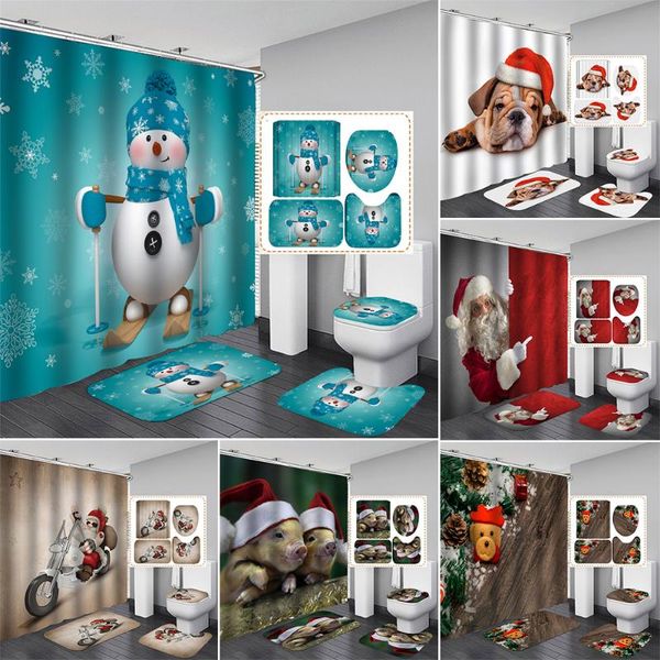 shower curtains 3d printing cute christmas snowman curtain carpet waterproof non-slip toilet cushion set cortinas de baño bathroom
shower curtains 3d printing cute christmas snowman curtain carpet waterproof non-slip toilet cushion set cortinas de baño bathroom