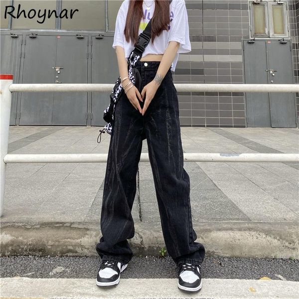 women's jeans women korean style high street retro baggy summer female trousers all-match casual students stylish teens simple, Blue
women's jeans women korean style high street retro baggy summer female trousers all-match casual students stylish teens simple, Blue