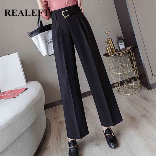 autumn winter korean women formal wide leg pants with belt high waist office lady loose chic long pocket 210428, Black;white
autumn winter korean women formal wide leg pants with belt high waist office lady loose chic long pocket 210428, Black;white