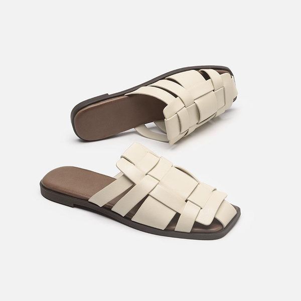 sandals slippers, half-baotou, fashion outer wear, casual woven flat-bottom women's summer 2021 non-slip sandals, trend, Black
sandals slippers, half-baotou, fashion outer wear, casual woven flat-bottom women's summer 2021 non-slip sandals, trend, Black