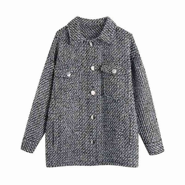 women blouses turn-down collar spring jacket plaid all-matchlong sleeve loose outwear female chic 210531, Black
women blouses turn-down collar spring jacket plaid all-matchlong sleeve loose outwear female chic 210531, Black