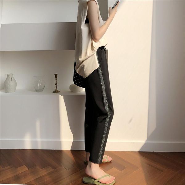 women's leggings fashion women side personality streaks plus size 5xl zhu, Black
women's leggings fashion women side personality streaks plus size 5xl zhu, Black