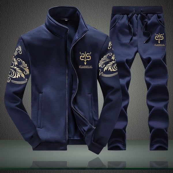 tracksuits men polyester sweatshirt sporting fleece 2021 gyms spring jacket + pants casual men's track suit sportswear fitness, Gray
tracksuits men polyester sweatshirt sporting fleece 2021 gyms spring jacket + pants casual men's track suit sportswear fitness, Gray