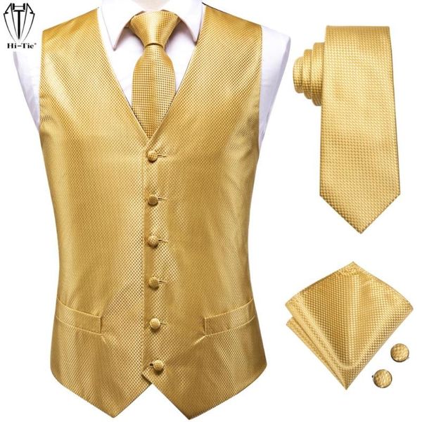men's vests hi-tie luxury silk mens suit gold solid 4pc jacquard waistcoat men vest tie hanky cufflinks set for dress wedding party, Black;white
men's vests hi-tie luxury silk mens suit gold solid 4pc jacquard waistcoat men vest tie hanky cufflinks set for dress wedding party, Black;white