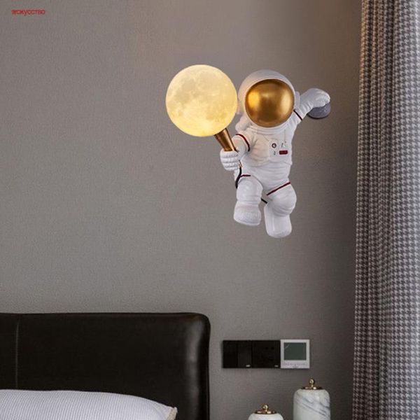 nordic creative spaceman astronaut resin pla moon ball wall lamp children bedroom bedside sconce kids hallway led night lights
nordic creative spaceman astronaut resin pla moon ball wall lamp children bedroom bedside sconce kids hallway led night lights