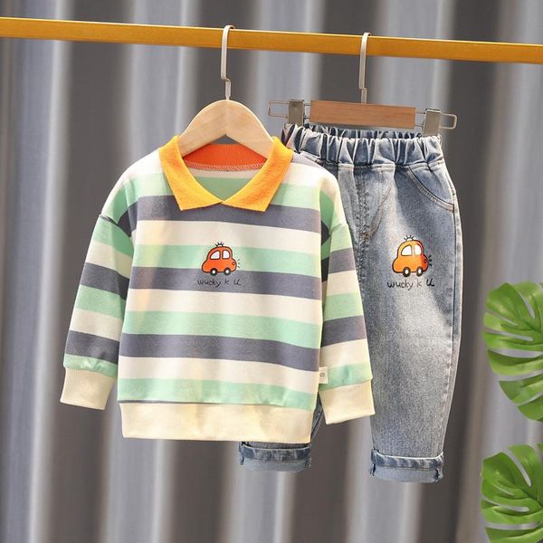 clothing sets spring autumn children clothes baby boys girls cartoon car lapel t shirt jeans 2pcs/sets kids infant toddler tracksuit, White
clothing sets spring autumn children clothes baby boys girls cartoon car lapel t shirt jeans 2pcs/sets kids infant toddler tracksuit, White