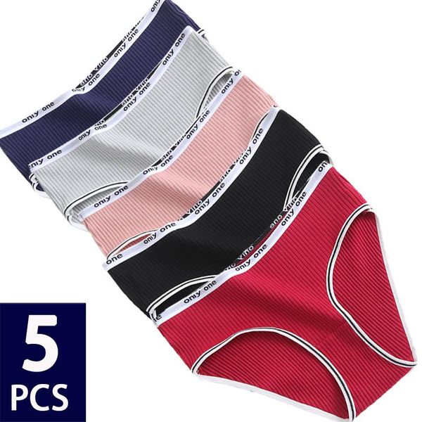 women's panties 5pcs lot underpants briefs middle waist pantys intimates lingerie cotton underwear female, Black;pink
women's panties 5pcs lot underpants briefs middle waist pantys intimates lingerie cotton underwear female, Black;pink