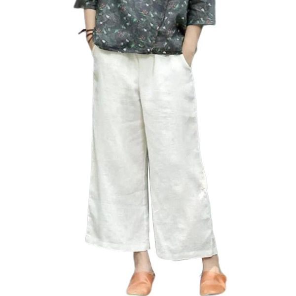 women pants solid color retro wide leg loose high waist summer casual cropped trousers for female women's & capris, Black;white
women pants solid color retro wide leg loose high waist summer casual cropped trousers for female women's & capris, Black;white