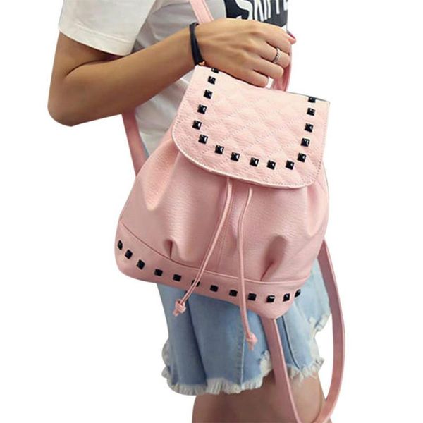 outdoor bags fashion women backpack rivets decoration leather embroidery thread ladies shopping travel girls school shoulder bag mochila
outdoor bags fashion women backpack rivets decoration leather embroidery thread ladies shopping travel girls school shoulder bag mochila