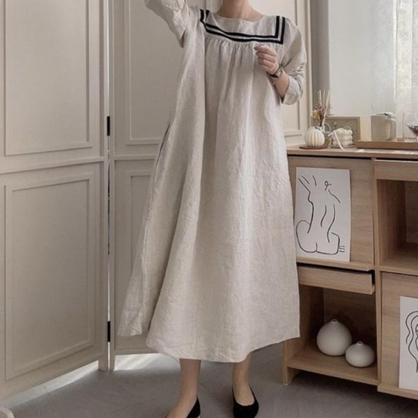 casual dresses korean fashion summer dress for women 2021 round collar long sleeve oversized loose midi female clothing x695, Black;gray
casual dresses korean fashion summer dress for women 2021 round collar long sleeve oversized loose midi female clothing x695, Black;gray