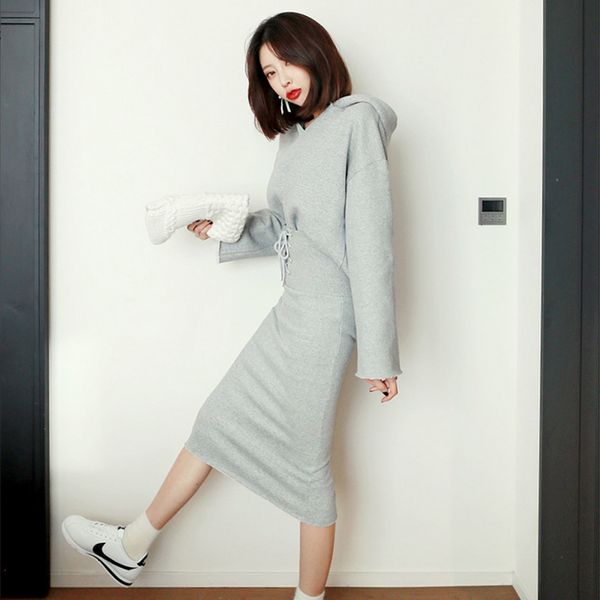 comfortable fashion with hood shirt elegant arrival long pencil skirt elasticity spring open air 2 feminine ensemble, Black
comfortable fashion with hood shirt elegant arrival long pencil skirt elasticity spring open air 2 feminine ensemble, Black