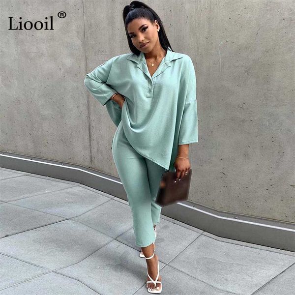2 piece set casual loose t shirt and pants cropped trousers streetwear asymmetric button up green apricot outfits sets 210930, White
2 piece set casual loose t shirt and pants cropped trousers streetwear asymmetric button up green apricot outfits sets 210930, White