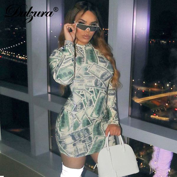 dulzura dollar print women mini dress long sleeve o neck bodycon streetwear party elegant 2021 autumn winter club fashion, Black;white
dulzura dollar print women mini dress long sleeve o neck bodycon streetwear party elegant 2021 autumn winter club fashion, Black;white