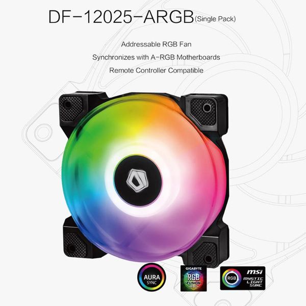 id-cooling df-12025-argb fan dual ball bearing addressable rgb led cooling pc computer water accessories for case fans & coolings
id-cooling df-12025-argb fan dual ball bearing addressable rgb led cooling pc computer water accessories for case fans & coolings