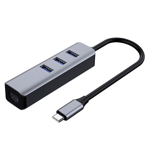 hubs type-c 4 in 1 hub, 3 usb3.0 ports + network card interface adapter, gigabit drive hub expander
hubs type-c 4 in 1 hub, 3 usb3.0 ports + network card interface adapter, gigabit drive hub expander