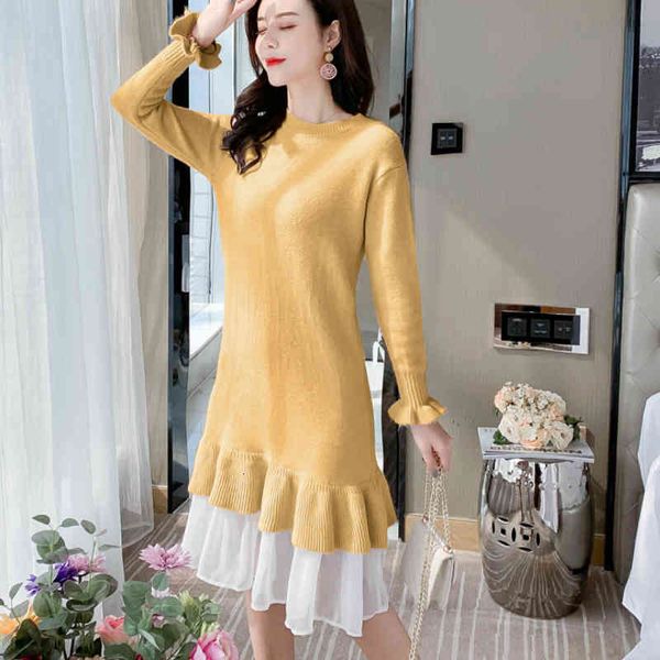 casual dresses winter women knitted sweater thick voile ruffles hem long sleeves ladies urban knee-length solid female oversize yr, Black;gray
casual dresses winter women knitted sweater thick voile ruffles hem long sleeves ladies urban knee-length solid female oversize yr, Black;gray
