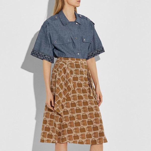 skirts boutique signature printed 100% silk drape midi skirt fancy vintage-inspirited bag motif front-slit flutter ruffle a-line, Black
skirts boutique signature printed 100% silk drape midi skirt fancy vintage-inspirited bag motif front-slit flutter ruffle a-line, Black