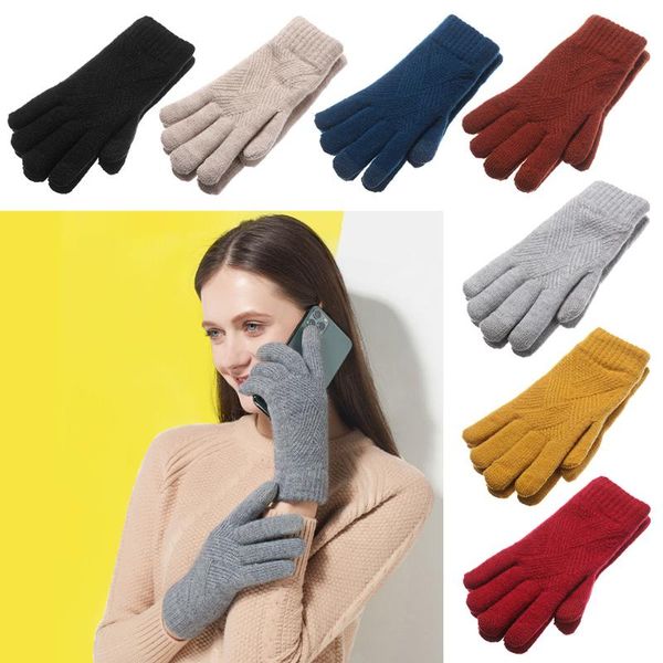 cycling gloves winter women men warm knitted full finger solid woolen touch screen mittens thick driving, Black
cycling gloves winter women men warm knitted full finger solid woolen touch screen mittens thick driving, Black
