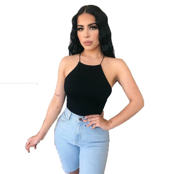 summer sale ladies sleeveless halter bodysuits bodies women casual skinny backless black white monos de mujer 210604
summer sale ladies sleeveless halter bodysuits bodies women casual skinny backless black white monos de mujer 210604