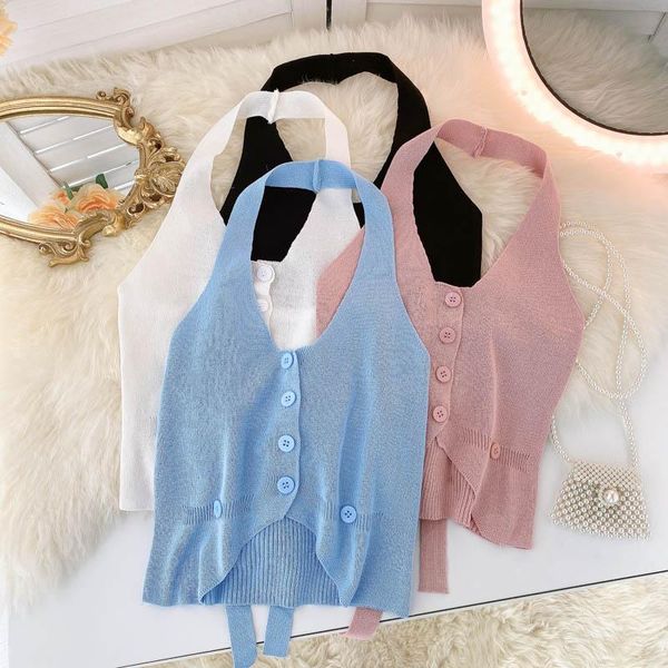 women's tanks & camis singreiny women halter strap sleeveless backless v neck button slim y2k summer off shoulder knitted shor, White
women's tanks & camis singreiny women halter strap sleeveless backless v neck button slim y2k summer off shoulder knitted shor, White