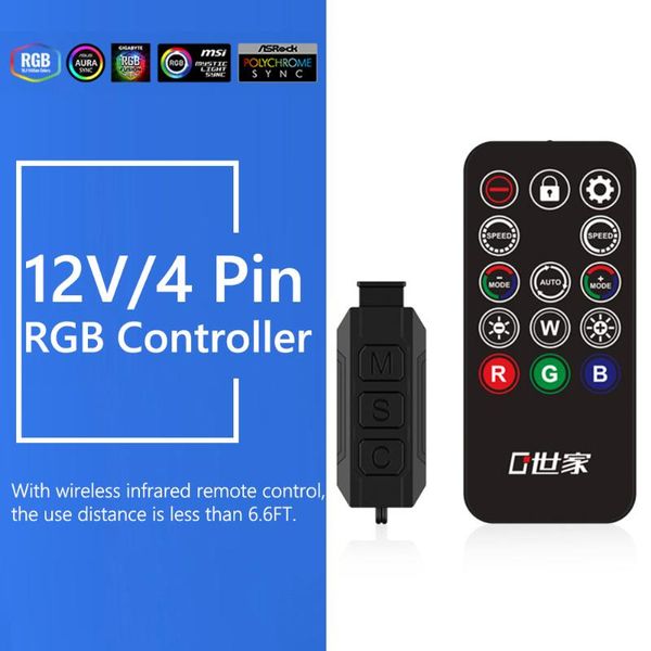 fans & coolings rgb mini wireless controller sata power supply 12v 4 pin led light strip ir infrared remote control
fans & coolings rgb mini wireless controller sata power supply 12v 4 pin led light strip ir infrared remote control