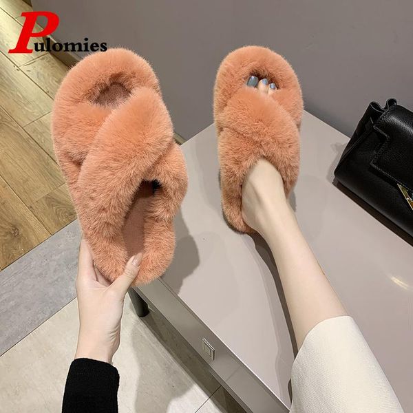 women plush slippers 2021 winter warm furry faux fur shoes indoor home loafers house slides 42, Black
women plush slippers 2021 winter warm furry faux fur shoes indoor home loafers house slides 42, Black