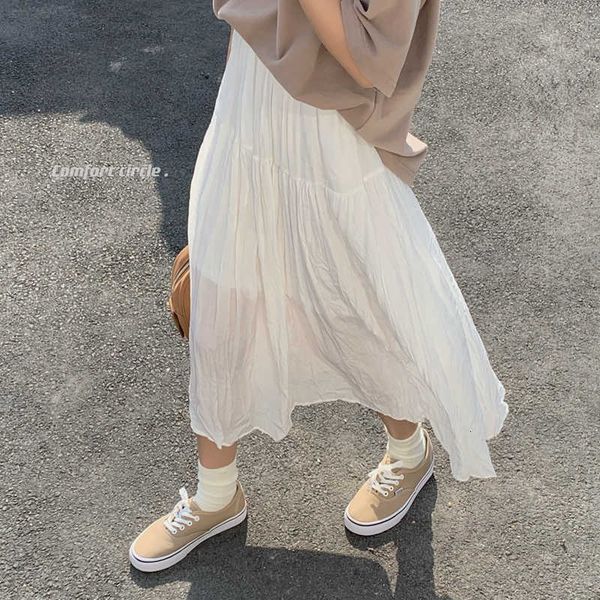 skirts summer pleated women elastic waist a-line long midi korean casual loose elegant retro streetwear sweet 2021 z272 4nox, Black
skirts summer pleated women elastic waist a-line long midi korean casual loose elegant retro streetwear sweet 2021 z272 4nox, Black