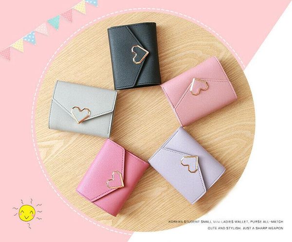 wallets mini women heart hasp wallet card holder clutch coin purse leather handbag sshort length, Red;black
wallets mini women heart hasp wallet card holder clutch coin purse leather handbag sshort length, Red;black