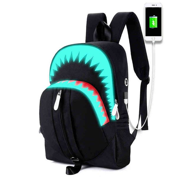 bags handbag luminous backpack men's shark usb student schoolbag personality fashion guangzhou, Black;red
bags handbag luminous backpack men's shark usb student schoolbag personality fashion guangzhou, Black;red