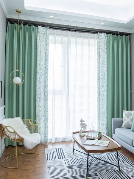 window curtain for living room bedroom green cotton linen cloth blackout curtains leaves white sheer voile children decor & drapes
window curtain for living room bedroom green cotton linen cloth blackout curtains leaves white sheer voile children decor & drapes