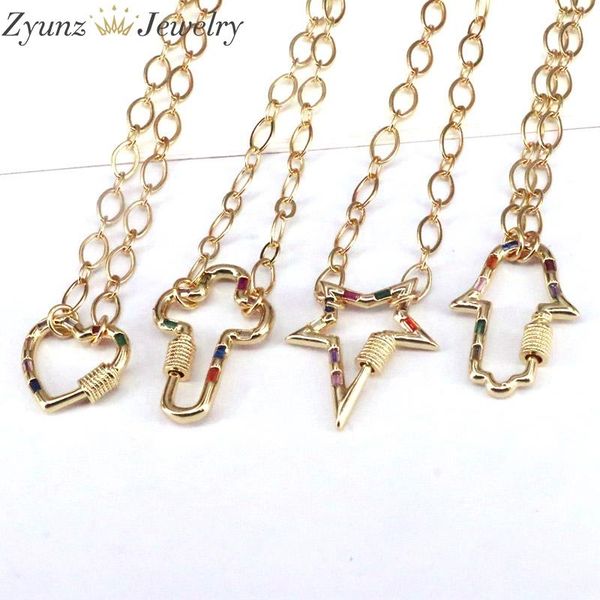 pendant necklaces 5pcs, trendy hollow hand heart star cross necklace for women cz copper lock hook spiral clasp punk chunky chain jewelry, Silver
pendant necklaces 5pcs, trendy hollow hand heart star cross necklace for women cz copper lock hook spiral clasp punk chunky chain jewelry, Silver
