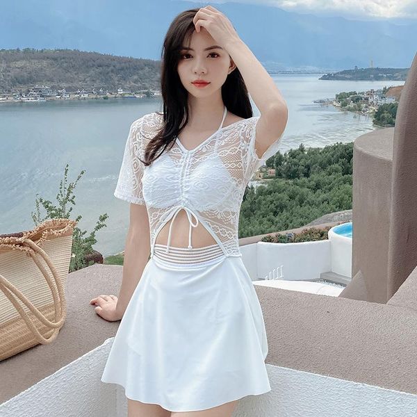korean bathing suit plus size women trendy lace beach swim wear swimsuit one piece retro skirt bikini fairy one-piece suits
korean bathing suit plus size women trendy lace beach swim wear swimsuit one piece retro skirt bikini fairy one-piece suits