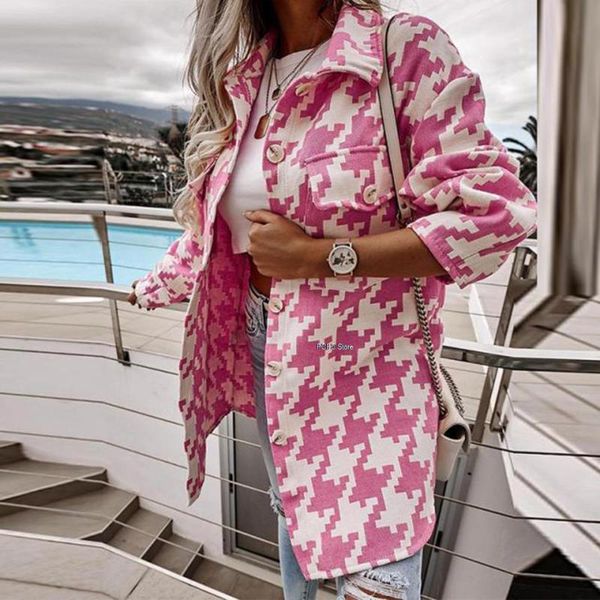 women's wool & blends casual coat vintage houndstooth long jackets for women 2021 autumn sleeve loose pocket woman jacket fashion winte, Black
women's wool & blends casual coat vintage houndstooth long jackets for women 2021 autumn sleeve loose pocket woman jacket fashion winte, Black