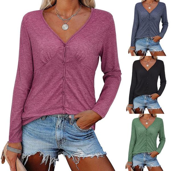 women's sweaters casual v neck long sleeve women girls buttons blouse loose spring autumn shirts and vintage streetwear top, White;black
women's sweaters casual v neck long sleeve women girls buttons blouse loose spring autumn shirts and vintage streetwear top, White;black