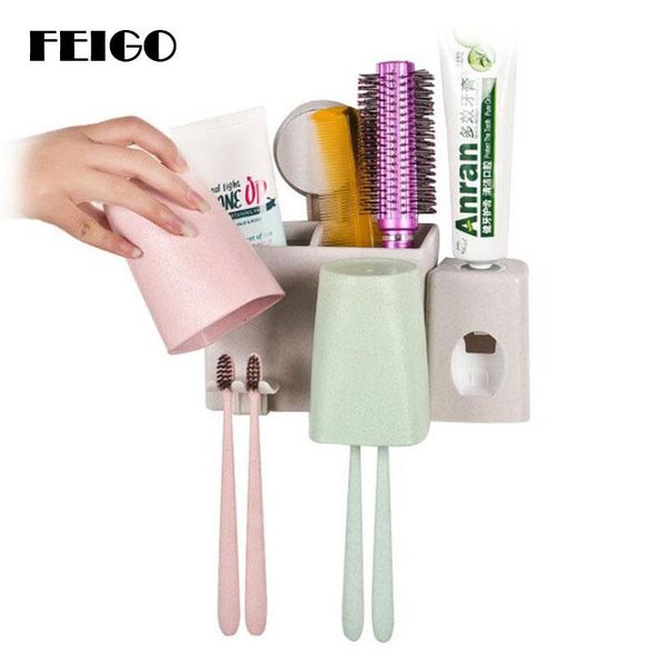 bath accessory set feigo 4 cups holder automatic toothpaste dispenser wash wall mount stand toothbrush family bathroom household f654
bath accessory set feigo 4 cups holder automatic toothpaste dispenser wash wall mount stand toothbrush family bathroom household f654